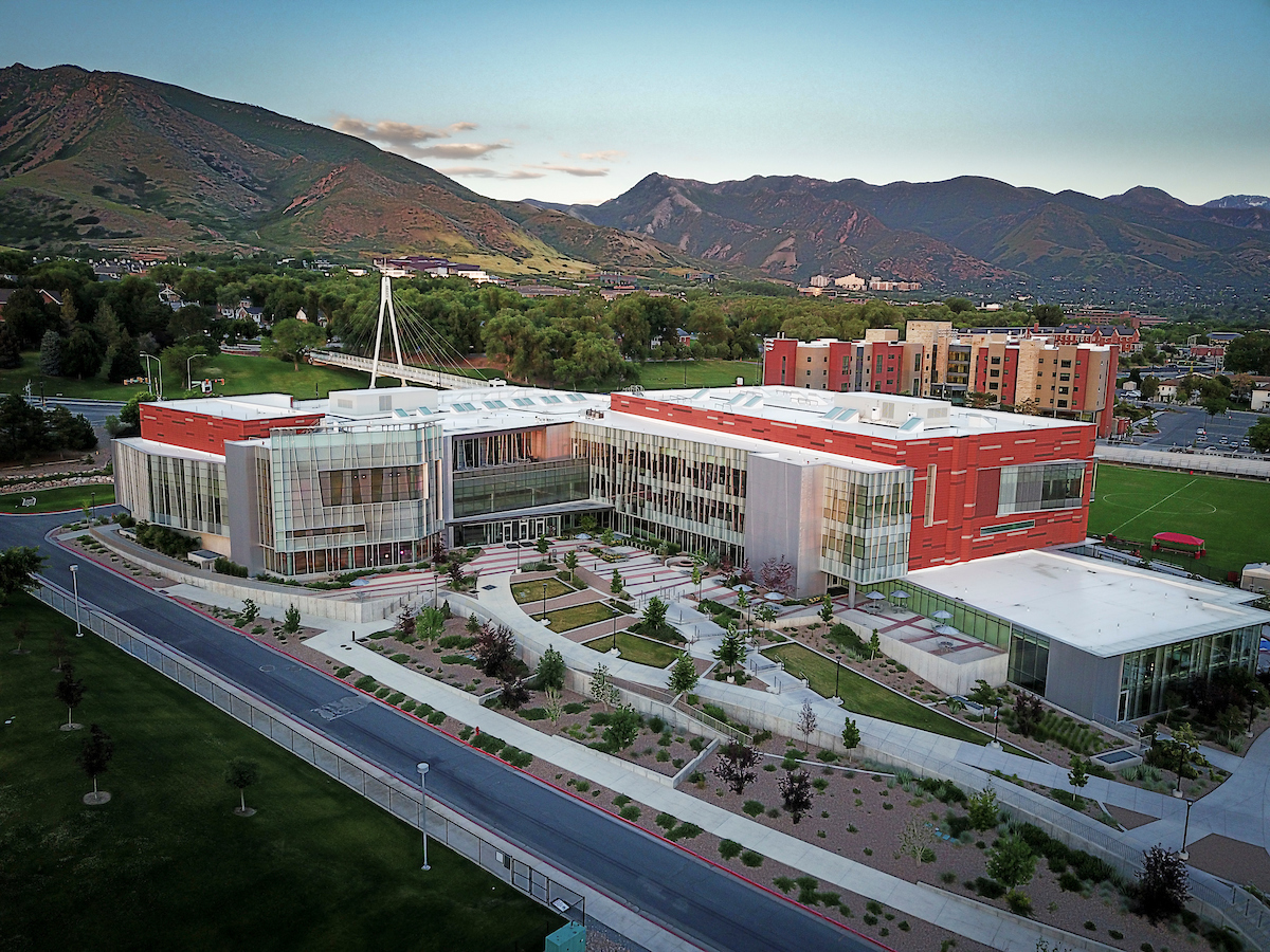 Exterior of the George S. Eccles Student Life Center on the University of Utah campus