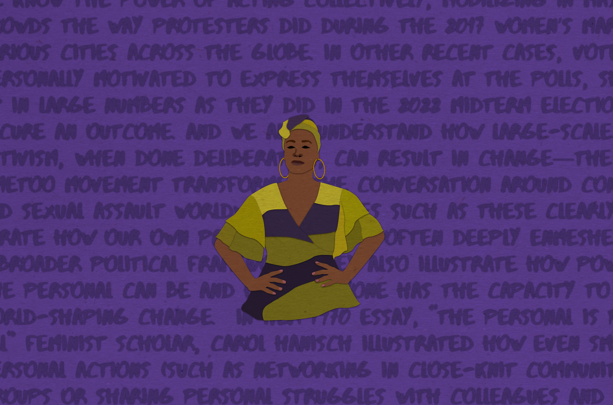 cut and arranged paper of Feminista Jones