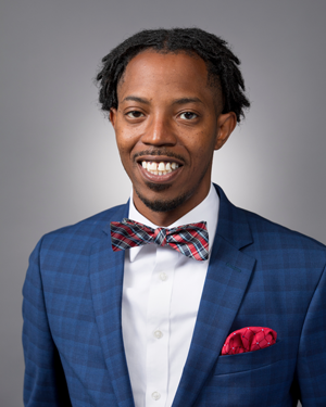 Zebadiah Hall in a suit and bowtie
