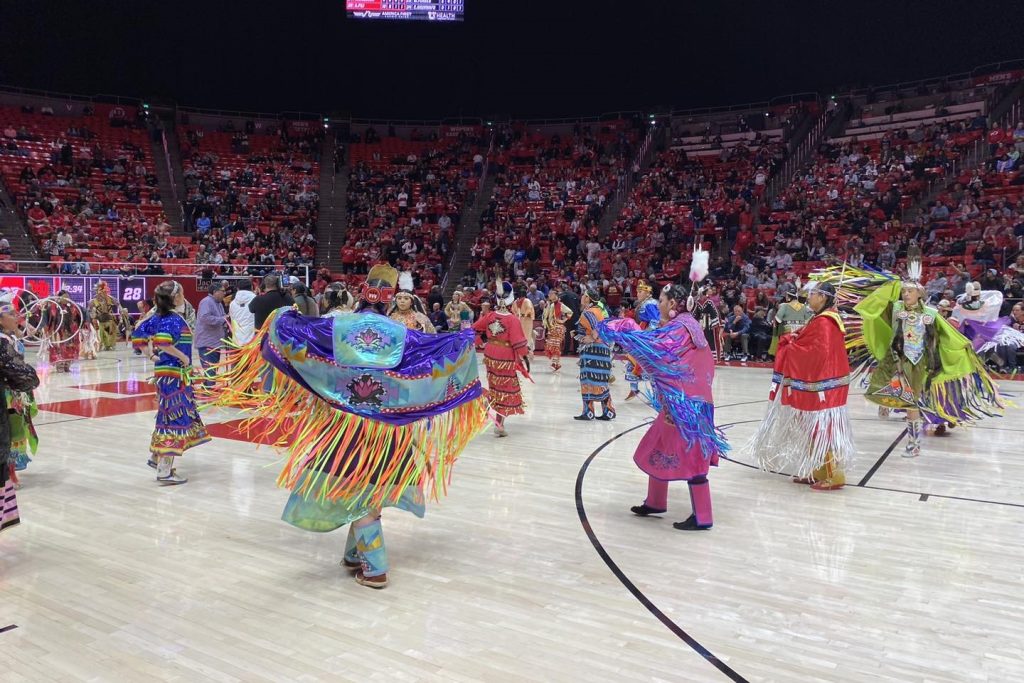 dancers at the Ute Proud halftime