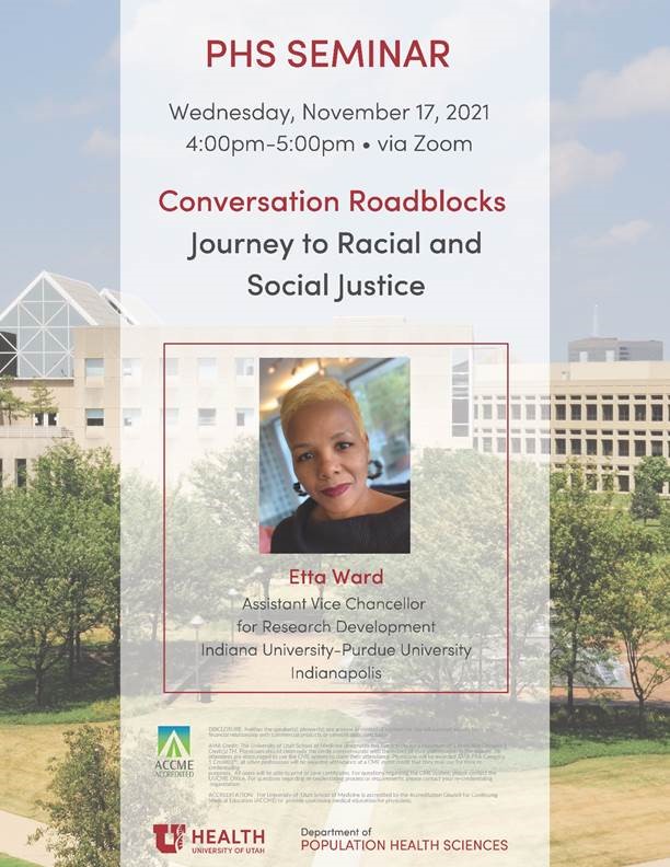 PHS Seminar: Conversation Roadblocks - Journey to Racial and Social Justice