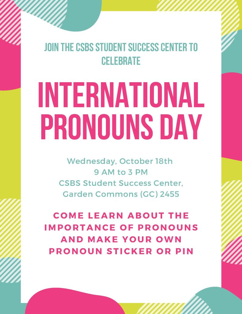 international pronouns day