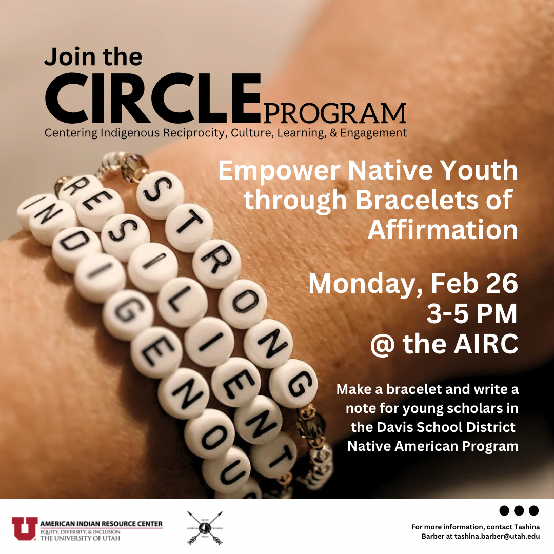 Circle Program empower native youth through bracelets of affirmation